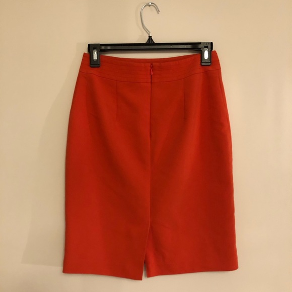 Jacob Orange Pencil Skirt - Picture 2 of 4